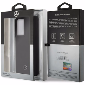 Dėklas telefonui Mercedes Silikoninis Line dėklas Samsung Galaxy S21 Ultra juodas