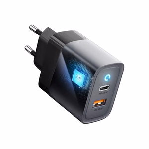 Įkroviklis Forcell F-Energy (1xUSB-C;1xUSB 4A 45W) juodas