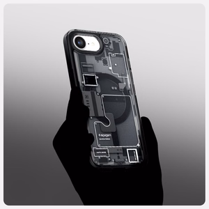 Spigen Ultra Hybrid Magnetinis dėklas telefonui iPhone 16e Zero One - juodas