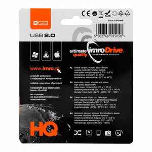 IMRO USB atmintinė AXIS 8GB USB2.0