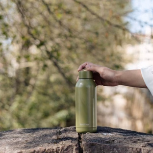 Quokka Solid nerūdijančiojo plieno termo gertuvė, 510 ml, Olive Green