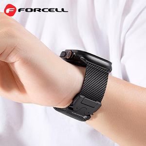 Ремешок для Apple Watch Forcell F-Design FA11 стальная застёжка 38 / 40 / 41 мм чёрный