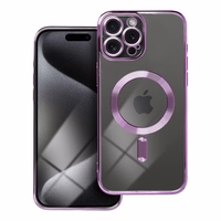 ELECTRO MAG COVER dėklas telefonui suderinamas su Magnetiniu IPHONE 15 Pro Max tamsiai violetinis
