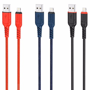 Кабель USB A to Lightning Hoco 2,4A 3 м X59 чёрный
