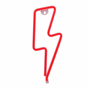 Neon LED Light BOLT raudonas Bat + USB FLNE06 Forever Light