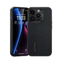 Montage Magnetinis Armor Pro Kevlar dėklas su metalo rėmu 600D+1500D (MA62) iPhone 15 Pro Max juodas (m)