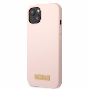 Dėklas telefonui iPhone 13 6.1 - rožinis/rožinis Silikoninė Logo plokštelė MagSafe