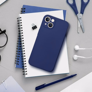 Minkštas dėklas telefonui IPHONE 16 tamsiai mėlynas