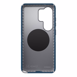 Speck Presidio2 Grip Magnet MagSafe dėklas, skirtas Samsung Galaxy S26 Ultra (Deep Sea / Silver Metallic / Spell Blue)
