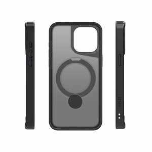 Etteri Matinis Magnetinis žiedas dėklas telefonui iPhone 15 Pro Max 6,7" juodas