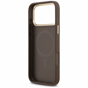 Guess 4G Stripe Magnetinis dėklas telefonui iPhone 17 Pro Max - ruda