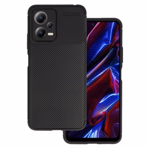 Vennus Carbon Elite dėklas telefonui Xiaomi Redmi Note 12 5G/Poco X5 Juodas
