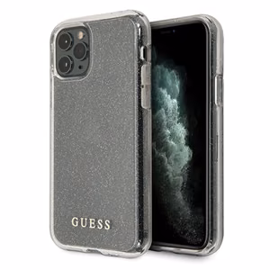 Guess GUHCN58PCGLSI iPhone 11 Pro серебряный/серебряный жёсткий чехол Glitter
