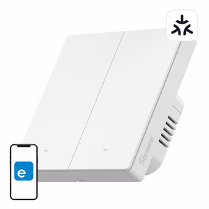 SONOFF M5-2C-86W WiFi Matter išmanusis sieninis jungiklis (2 kanalai)