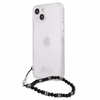Guess GUHCP13MKPSBK iPhone 13 6.1" Permatomas kietas dėklas Juodas Perlas