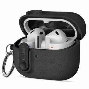 "Tech-Protect" plonas dėklas su kabliuku, skirtas "Samsung Galaxy Buds 3 / 3 FE / 3 Pro" - juodas