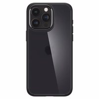 Spigen Ultra Hybrid dėklas telefonui iPhone 15 Pro Max - Skaidrus juodas