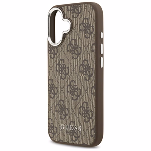 Guess 4G Classic Logo Magnetinis dėklas telefonui iPhone 17 - rudas