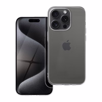 Skaidrus dėklas telefonui 2 mm IPHONE 15 Pro (kameros apsauga) permatomas