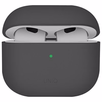 Uniq Lino silikoninis dėklas AirPods 4 - pilkas