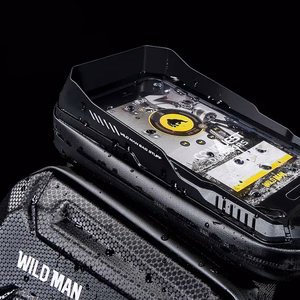 WILDMAN дорожная сумка для рамы велосипеда на молнии, 1,2L (4 "- 7"), XT6, черная