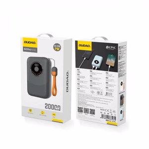 Išorinė baterija Dudao K21Pro Mini pilka 20000mAh 22.5W (PD / QC3.0)