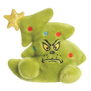 Grinch Palm Pals Kalėdų eglutės formos pliušinis žaislas, 13 cm