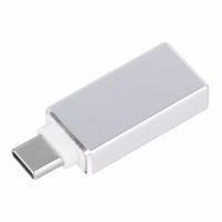 Adapteris OTG USB A 3.0 (moteriškas) į Type C (vyriškas) baltas