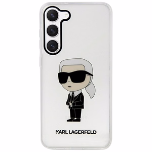 Karl Lagerfeld KLHCS23MHNIKTCT S23+ S916 permatomas kietasis dėklas Ikonik Karl Lagerfeld