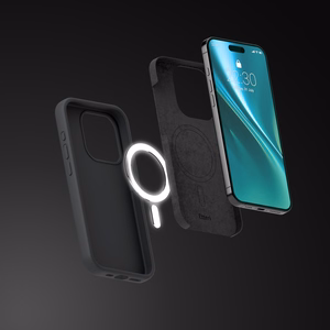 "Etteri" silikoninis magnetinis dėklas "iPhone 15 Pro Max" 6,7" juodas