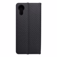 LUNA Book Carbon dėklas telefonui SAMSUNG Xcover 7 juodas
