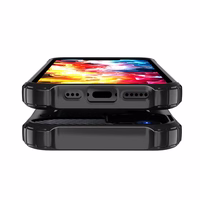 Hybrid Armor dėklas telefonui iPhone 16e - juodas