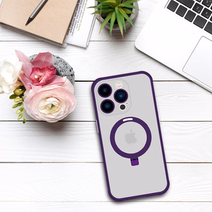 Tel Protect Magical Magnetinis Dėklas su stovu Iphone 15 Pro Max violetinis