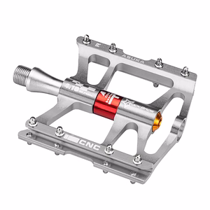 Rockbros JT410 4.10 dviračio pedalai su 4 guoliais – sidabriniai