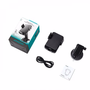 Automobilinis laikiklis Joyroom ZS219 juodas / automatinis užraktas (belaidis įkrovimas 15W) (nemagnetinis / lipnusis kilimėlis)