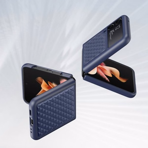 Dėklas Dux Ducis Venice skirtas Samsung F711 Z Flip3 mėlynas