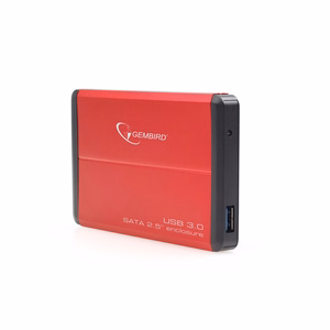 Gembird EE2-U3S-2-R 2.5" HDD dėžutė raudona