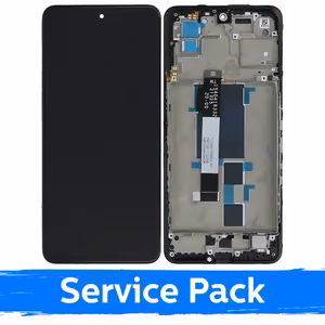 LCD Display Compatible With Xiaomi Poco X3 GT (2021) Black With Frame (Service Pack)