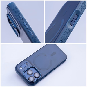Case for iPhone 16 Flexline Mag Cover compatible with MagSafe navy blue