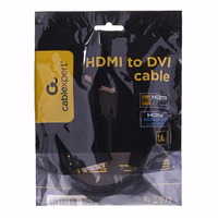 Gembird 1.8m, HDMI/DVI, M/M 1,8 m DVI-D Juoda