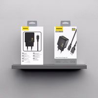 Dudao A23LEU 2.4A GaN EU USB-A Wall Įkroviklis with USB-A to Lightning Laidas - Juodas