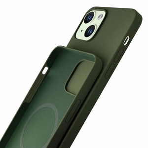 3mk Hardy Silicone MagDėklas iPhone 15 Plus - žalias