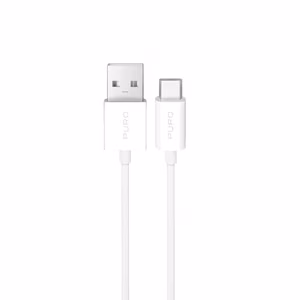 Puro TPE 10W Кабель USB-A - USB-C 3m - белый