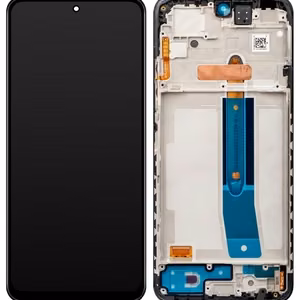 LCD ekranas Xiaomi Redmi Note 11S/Note 12S/Poco M4 Pro 4G su jutikliniu ekranu su rėmeliu juodas OLED (universalus rėmelis)