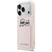 KARL LAGERFELD case for IPHONE 17 Pro KLHCP17L6PCSPKCP (PU W/ K&C Print & Pocket) pink