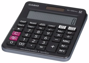 Casio MJ-120D Plus skaičiuotuvas Desktopas Pagrindinis skaičiuotuvas Juoda