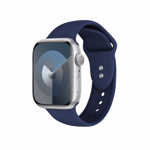 Crong Liquid dirželis, skirtas Apple Watch 44 / 45 / 46 / 49 mm, tamsiai mėlynas