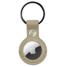 Audi Sintetinės odos AirTag dėklas - smėlio spalvos