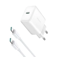 Įkroviklis Joyroom JR-TCF24 30W USB-C + USB-C to USB-C cable 1.0m baltas
