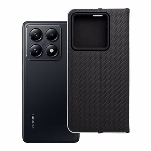 LUNA Book Carbon dėklas telefonui Xiaomi 14T Pro juodas